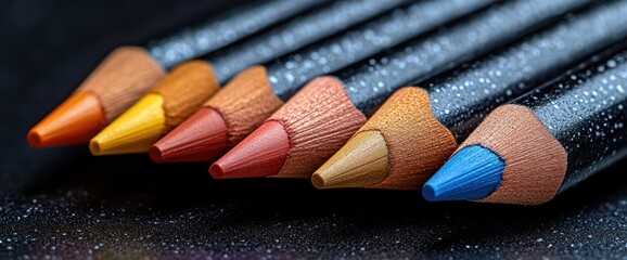 Close-up Colored Pencils