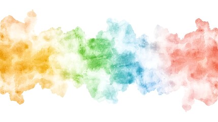 Colorful watercolor floral design in botanical style nature setting artistic viewpoint