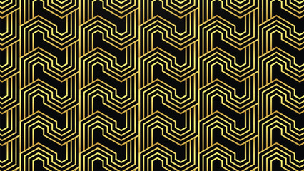 Gold Pattern vector seamless and swatches oriental black background golden luxury modern simple wallpaper geometric diagonal set of design elements ornamental vector patterns gold element EPS 10