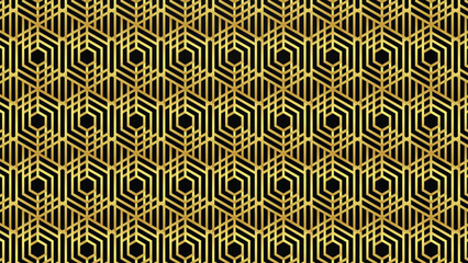 Gold Pattern vector seamless and swatches oriental black background golden luxury modern simple wallpaper geometric diagonal set of design elements ornamental vector patterns gold element EPS 10