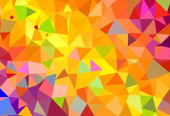 Fototapeta premium Abstract vibrant mosaic backgrounds; diverse shapes, bright colors, seamless patterns, digital art, vector textures, pattern, element