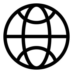 globe grid icon