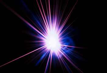 stars, explosion of sparks from an electrical short circuit..
