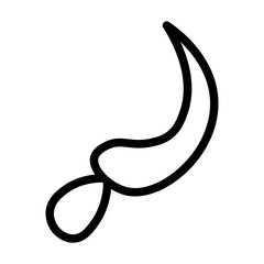 Sickle line icon