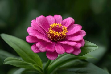Obraz premium Pink Zinnia Flower