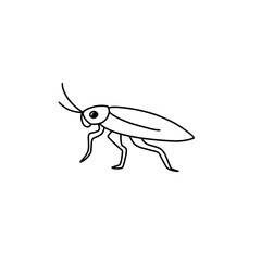 grasshopper line icon