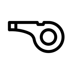 Simple design whistle icon. Vector.