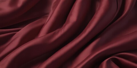 Obraz premium Rich rose fabric, deep color, luxurious sheen, elegant folds , detail, folds