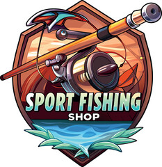 logo negozio di articoli per pesca sportiva 07