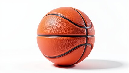 Fototapeta premium Isolated Orange Basketball Ball On White