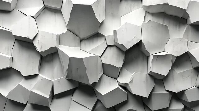 Abstract shattered stone wall texture