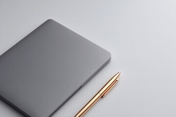 minimalistic image of carefully arranged event planning tools on clean white background