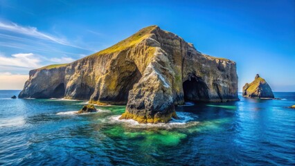 Rock Formation on Anacapa Island in Channel Islands National Park, wilderness, landscape,  wilderness, landscape, island