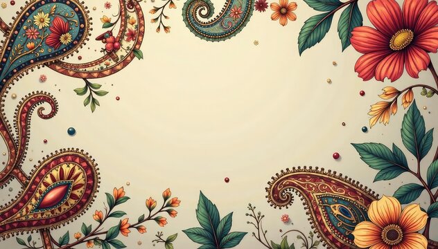 Simple Colorful Paisley Patterns