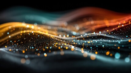 A blurry background with a blurry effect illustrating the abstract visualization of artificial intelligence learning data