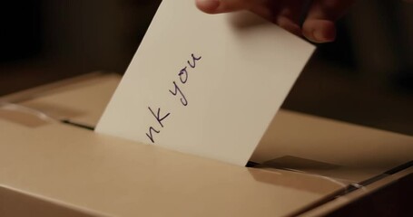 Expressing Gratitude: A Thank You Note in a Box