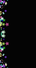 Colorful Stars Confetti Png Shape Transparent Background