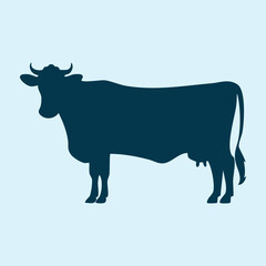 Cow silhouette vector