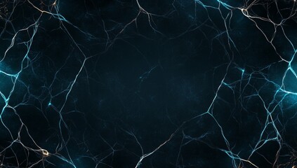 Abstract Background of Glowing Neural Connections in the Dark