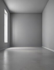 Obraz premium Empty grey gradient room, perfect for showcasing items , simple, product display