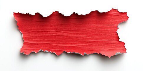 Torn red paper background texture