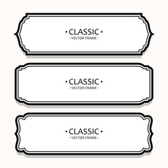 Classic black and white frame