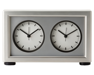 Analog Chess Clock for Game Timing on a transparent background