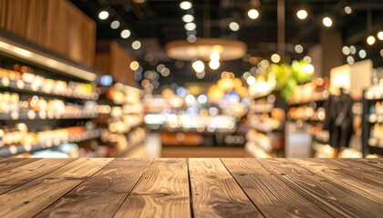 Inviting Market Scene Aesthetic Supermarket with Gentle Illumination