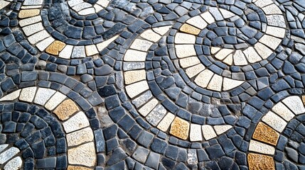 Fototapeta premium Ancient mosaic floor at Perge archaeological site, Antalya