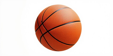 Fototapeta premium Basketball Ball Isolated on White Background - High Resolution Clipping Path