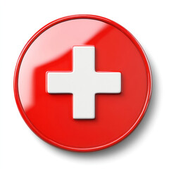 Fototapeta premium switzerland flag button