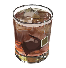 Black Tea Coffee Aid Juice Tea Vector Design