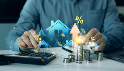 Real estate investment for future of success.Tax benefits for buy real estate. Increase in real...