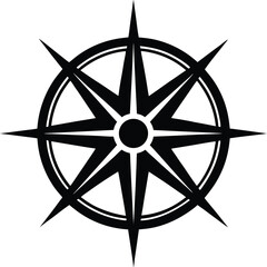 compass rose on white background  .eps