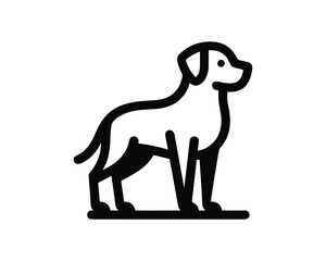 Minimal Dog Logo with Clean Lines for Modern Branding