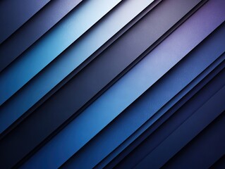 Obraz premium Abstract diagonal stripes in cool shades of blue and gray.