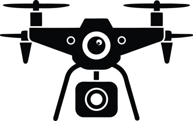 drone with camera on white background  .eps