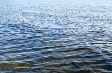 Blue water surface