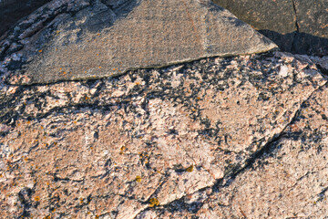 Smooth and rough rock