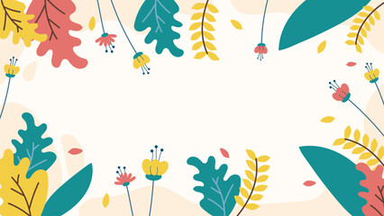 Flower Spring Vector Background