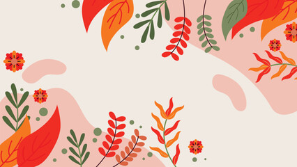 Flower Spring Vector Background