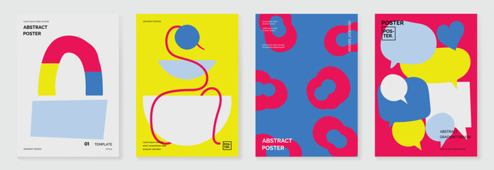 Kids and children cover design vector. Fun Childish hand drawn doodle design background. Playful poster  design for packaging, wallpaper and print.