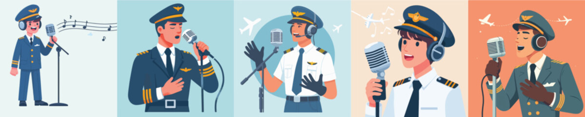 pilot vector singing using microphone
