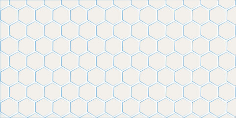 Abstract geometric seamless pattern vector design with hexagonal honeycomb texture
