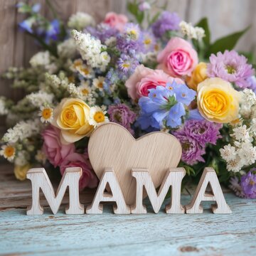 Mama: Blumengru&szlig; zum Muttertag