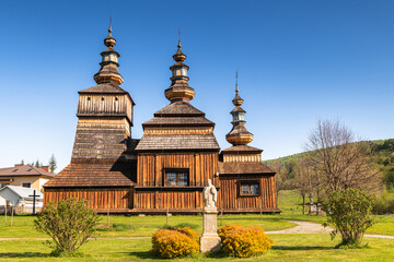 Saints Cosmas and Damian greek catholic church in Krempna, Poland