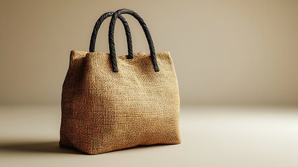 Rustic reusable fabric shopping tote mockup high resolution image