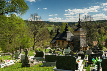 Orthodox Church of Saint Luke the Evangelist in Kunkowa, Poland.