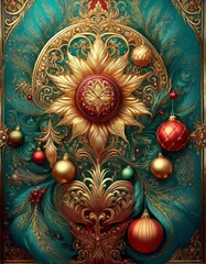 christmas decoration on background