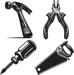 Essential Hand Tools: Hammer, Handsaw, Screwdriver, and Pliers for Every Task